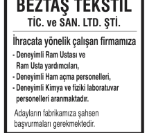 BEZTAŞ TEKSTİL