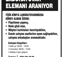 LABORATUVAR ELEMANI