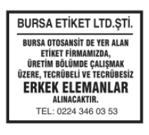 BURSA ETİKET
