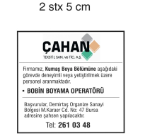ÇAHAN TEKSTİL