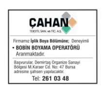 ÇAHAN TEKSTİL