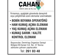 ÇAHAN TEKSTİL