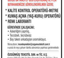 ÖZGÜMÜŞ TEKSTİL
