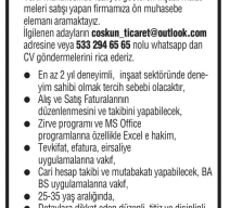 ÖN MUHASEBE ELEMANI