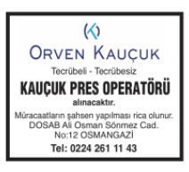 ORVEN KAUÇUK